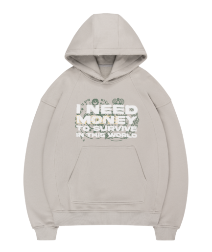 Get Rich Hoodie Grey