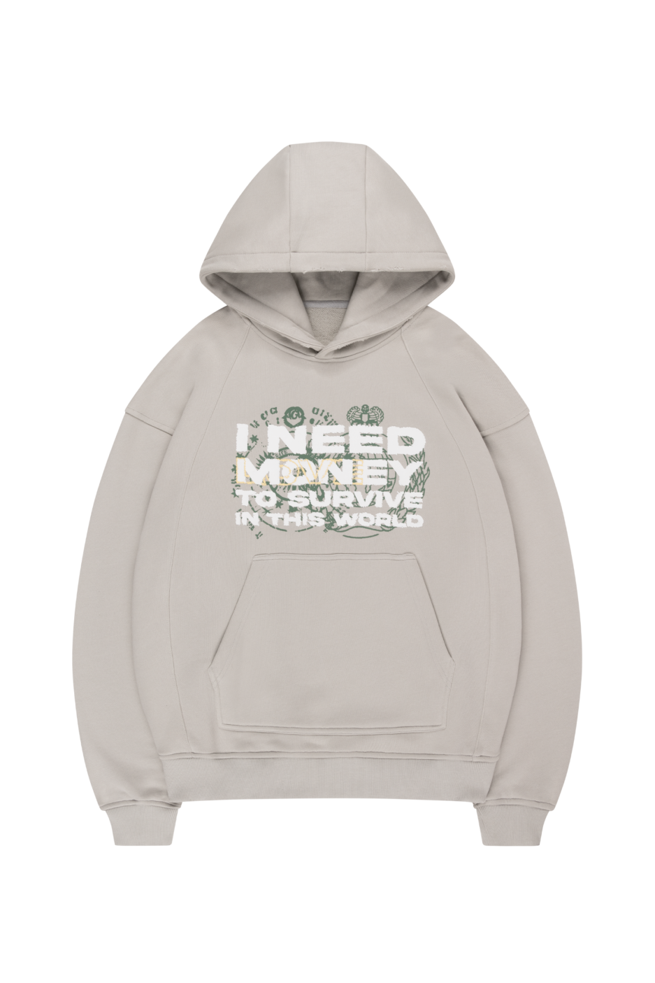 Get Rich Hoodie Grey