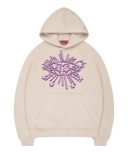 Honey Stars Hoodie Creme