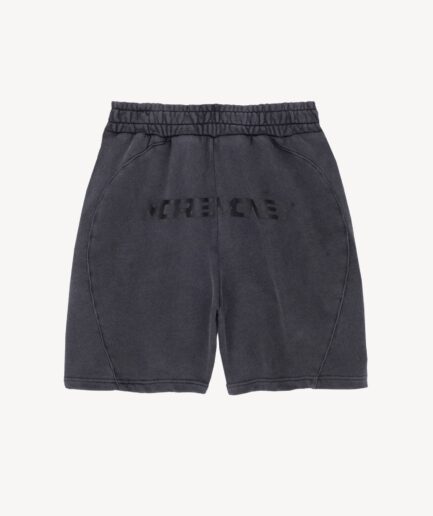 More Money Logo Shorts Black Washed