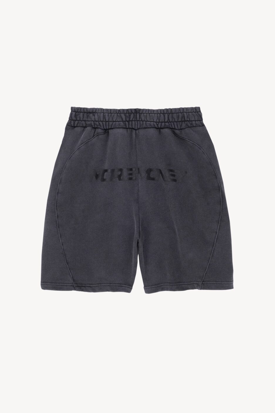 More Money Logo Shorts Black Washed